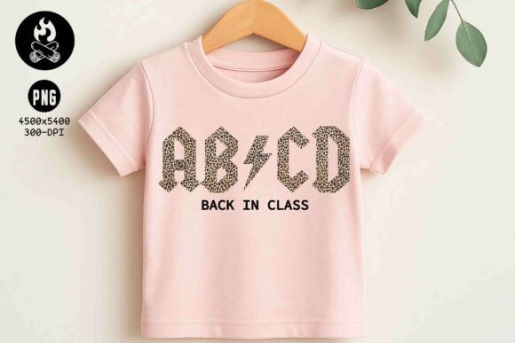ABCD Back in Class Leopard PNG for Bold School Style
