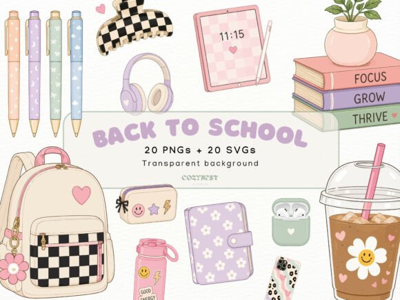 Back to School Cliparts and Cute Stationery: A Modern Guide to Stylish Planning