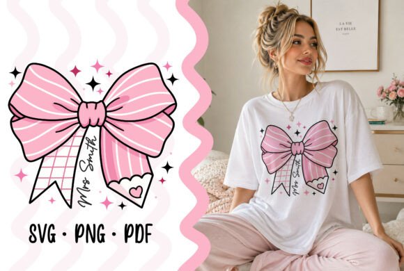 Back to School Coquette Bow SVG Design: The Ultimate Trendy Touch for Your DIY Projects