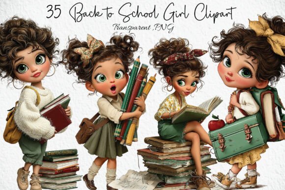 Back to School Girl Clipart PNG: A Strategic Asset for Educational Branding and Creative Operations
