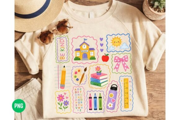 Colorful Doodle Back to School PNG
