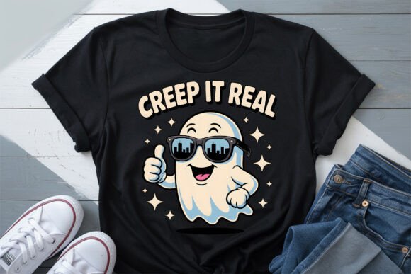 Creep It Real, Cute Halloween Ghost PNG