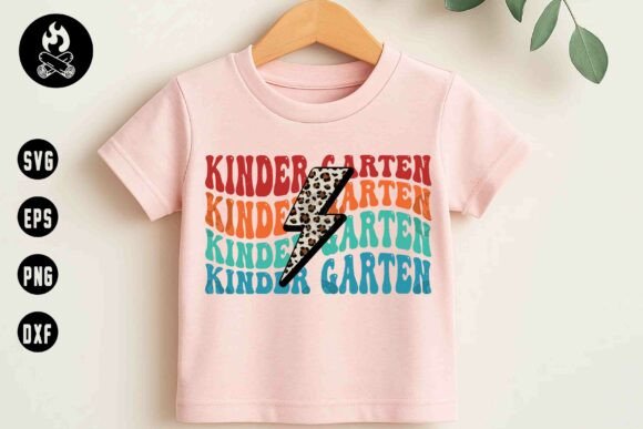 Designing a Bold Back-to-School Look with the Retro Kindergarten Lightning SVG