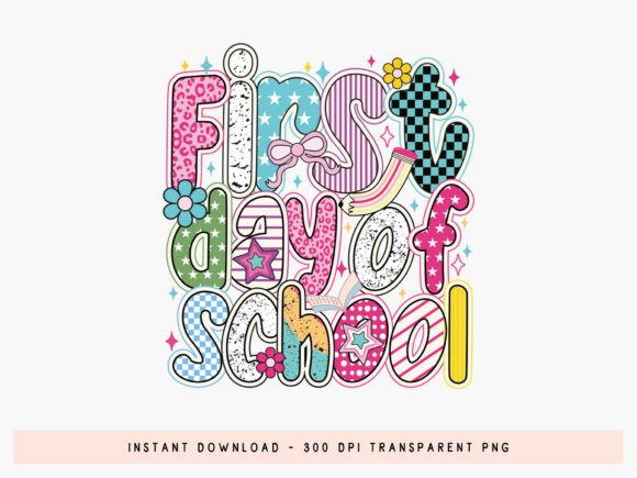 First Day of School Preppy Sublimation