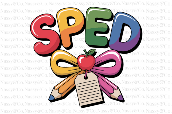 Personalized Custom Sped Name School PNG