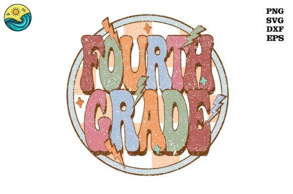 Retro 1st Day of School 4th Grade SVG