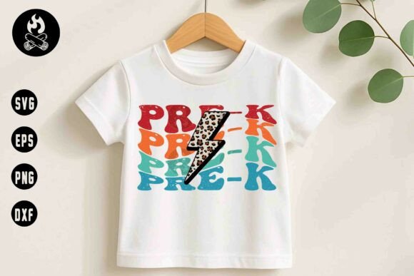 Retro Pre-K Leopard Lightning SVG: The Ultimate Design for Celebrating Early Learning Milestones
