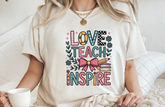 Teach Love Inspire Inspirational Shirt: Integrating Digital Assets into Creative Workflows