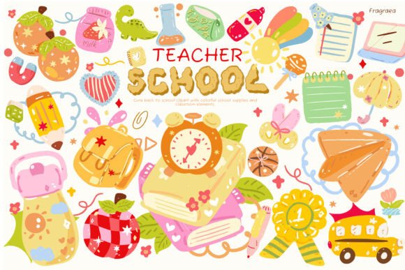 Unleash Creativity with Teacher Back to School Clipart PNG SVG and Hand Drawn Art File